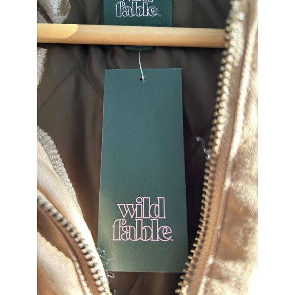 NWT Women's Medium Hooded Canvas Oversized Bomber Jacket w/ Front Pockets, MSRP - Picture 4 of 8